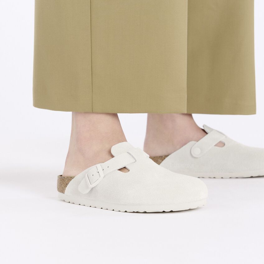 Birkenstock | Boston | Narrow | SFB | Antique White