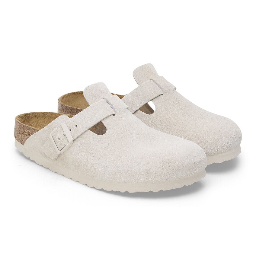 Birkenstock | Boston | Narrow | SFB | Antique White