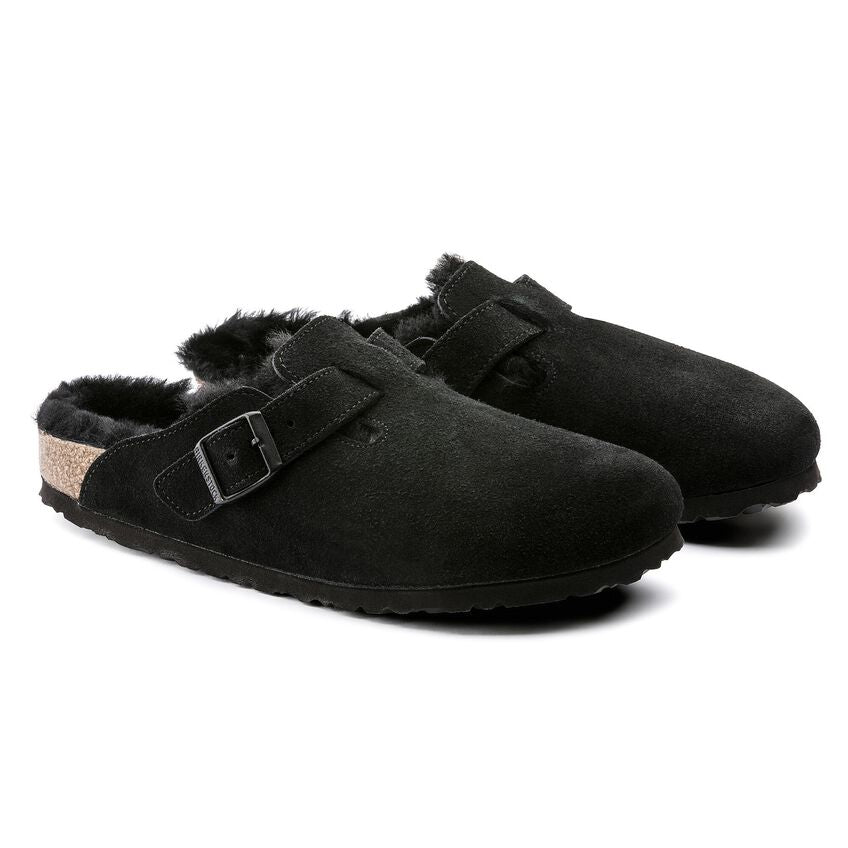 Birkenstock | Boston Shearling | Regular | Black | Suede