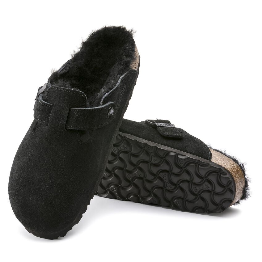 Birkenstock | Boston Shearling | Regular | Black | Suede