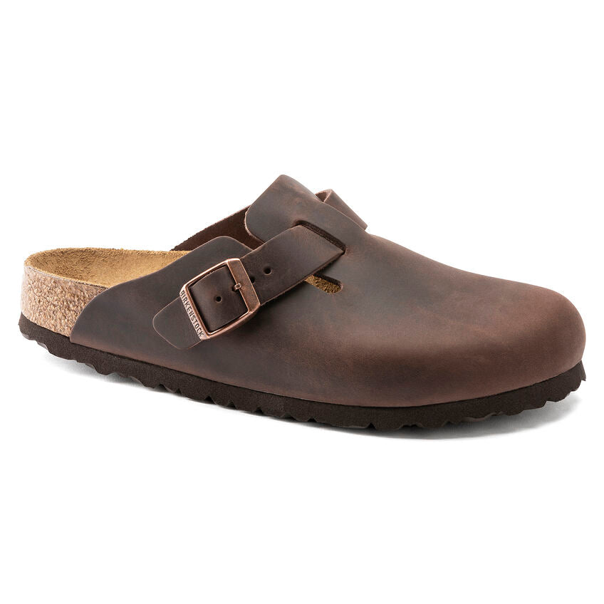 Birkenstock | Boston- Regular Width  Soft Footbed | Habana leather