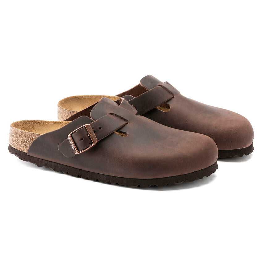 Birkenstock | Boston- Regular Width  Soft Footbed | Habana leather
