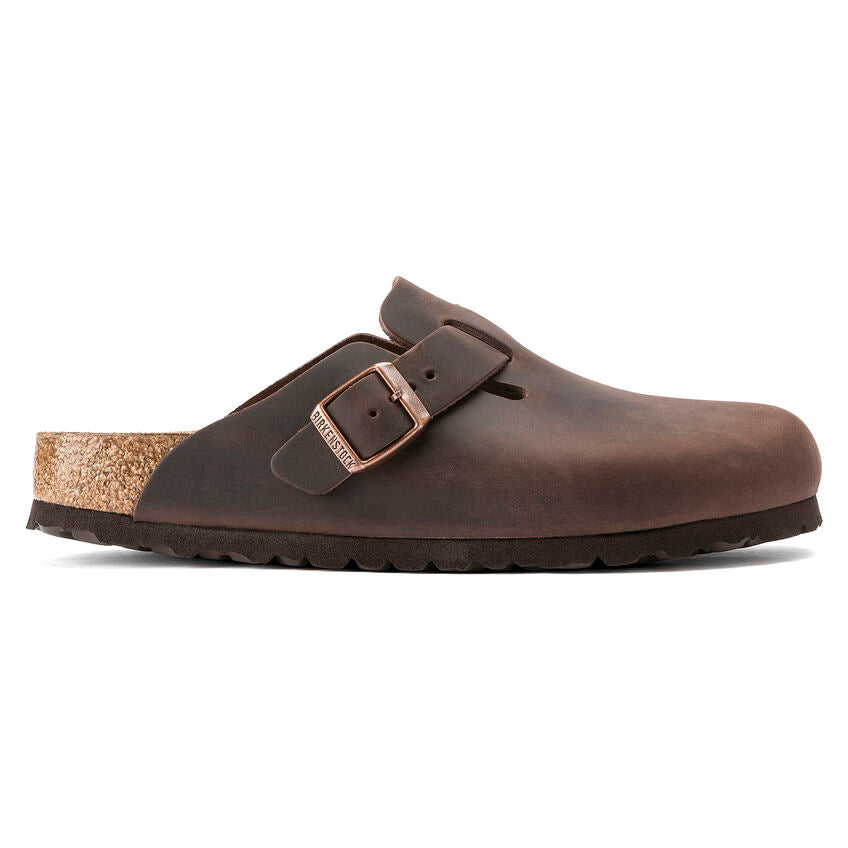 Birkenstock | Boston- Regular Width  Soft Footbed | Habana leather