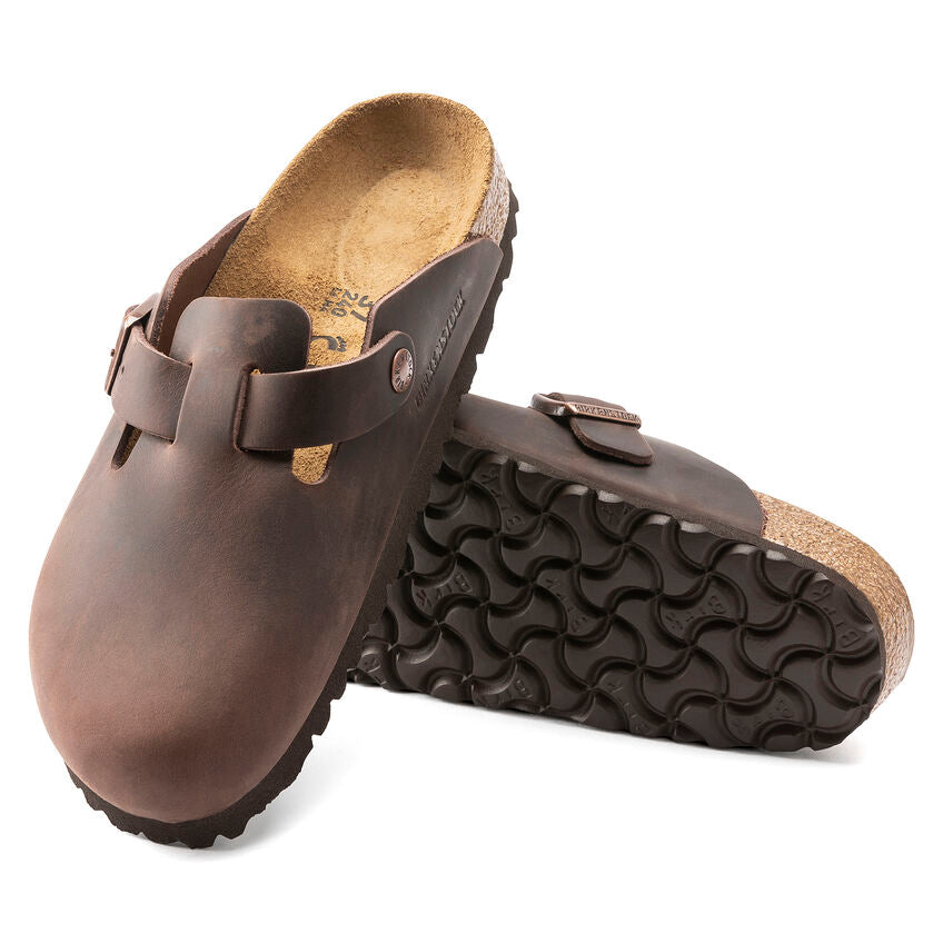 Birkenstock | Boston- Regular Width  Soft Footbed | Habana leather