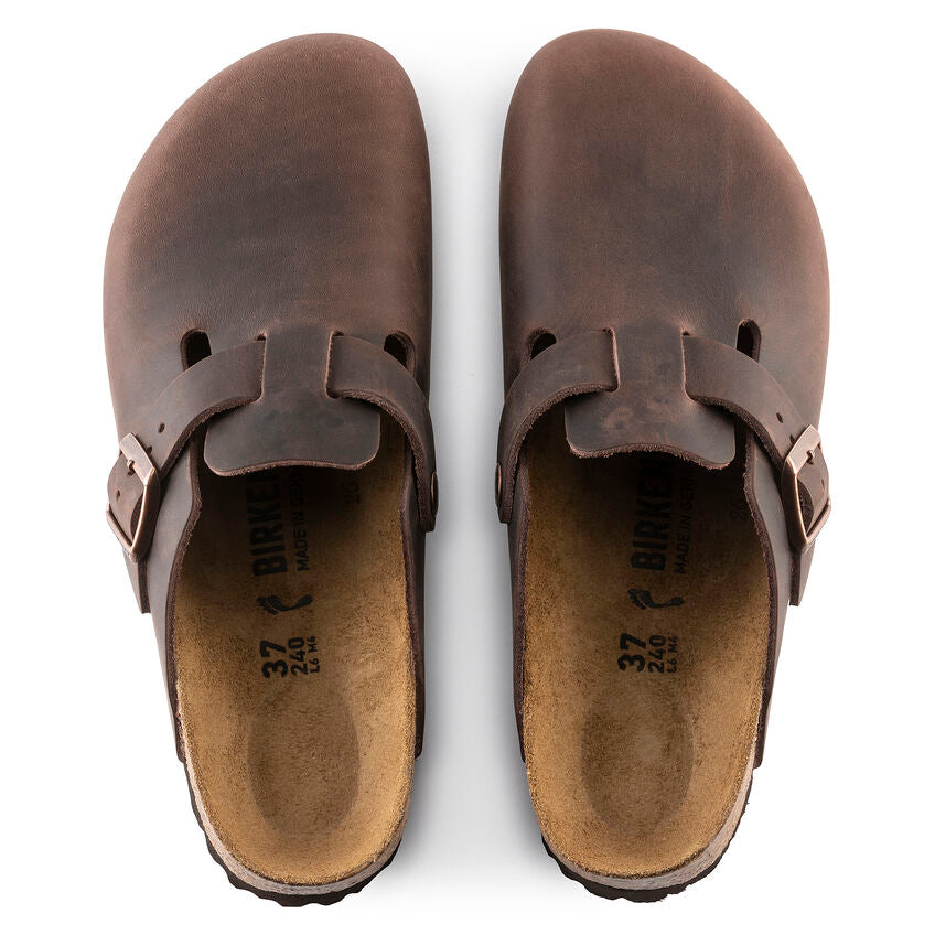 Birkenstock | Boston- Regular Width  Soft Footbed | Habana leather