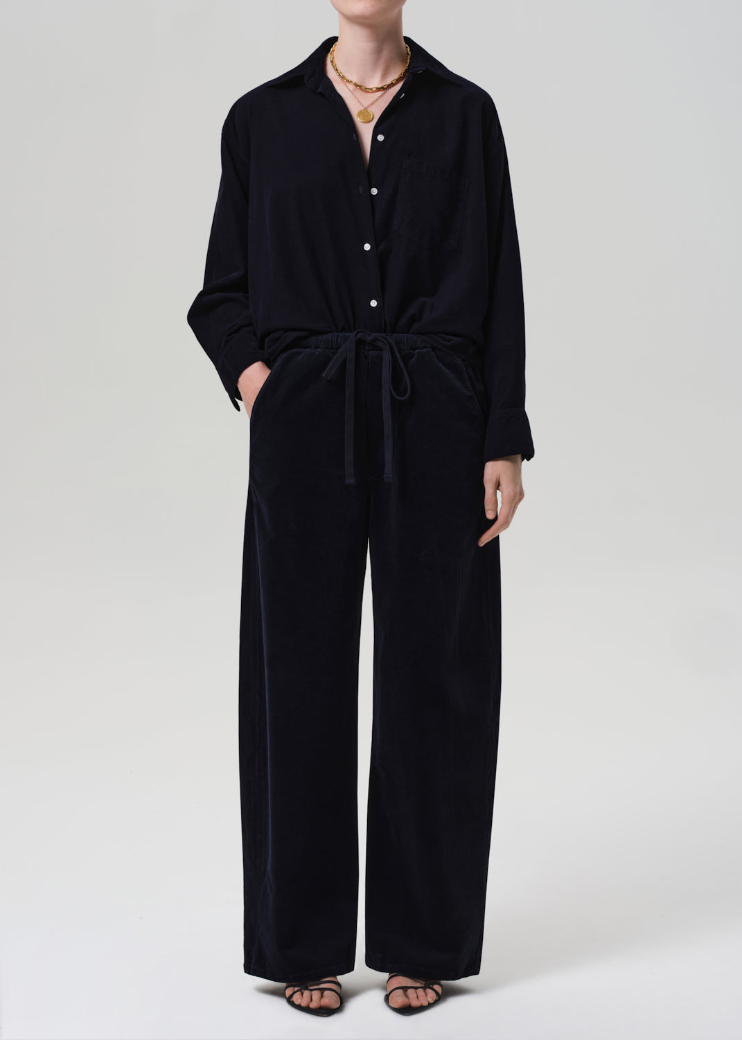 Citizens of Humanity | Kayla Shirt Corduroy| Navy