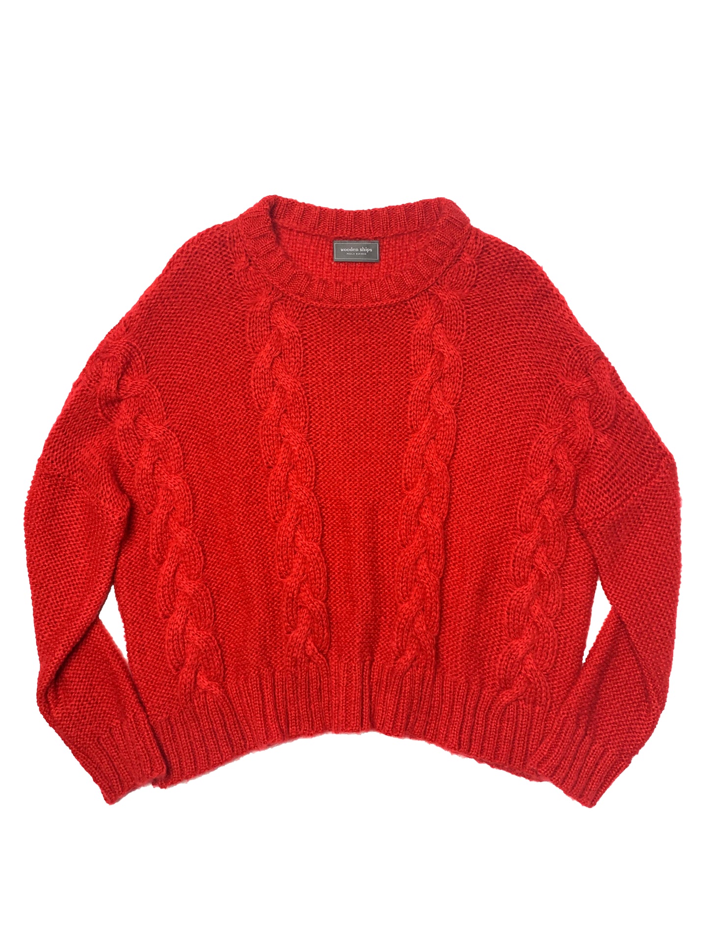 Wooden Ships | Cropped Cable Boyfriend Crew