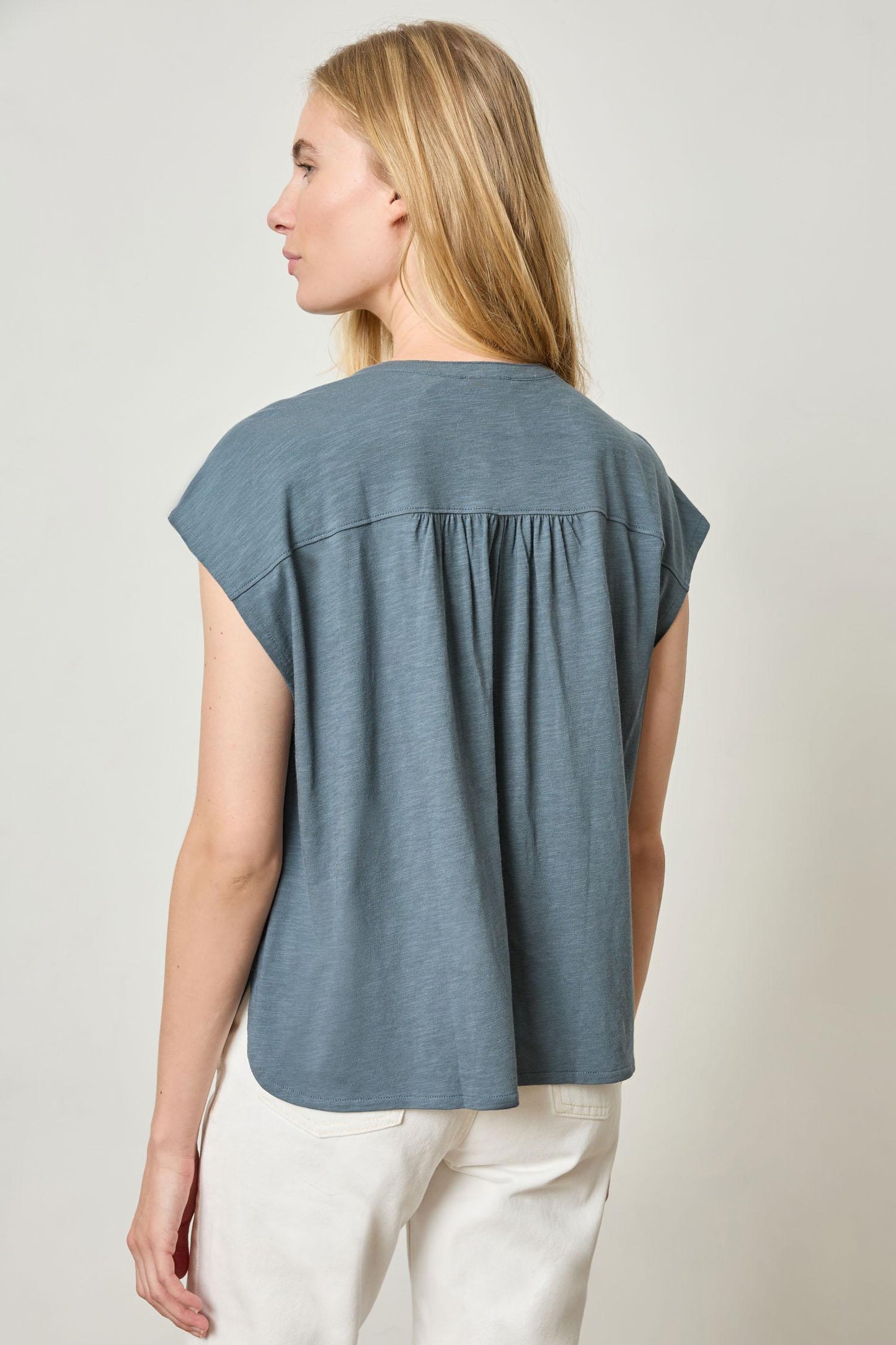 Lilla P | Relaxed Button Down Tee | PA 2932