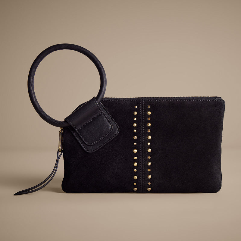 HOBO | SABLE wristlet in Suede Black