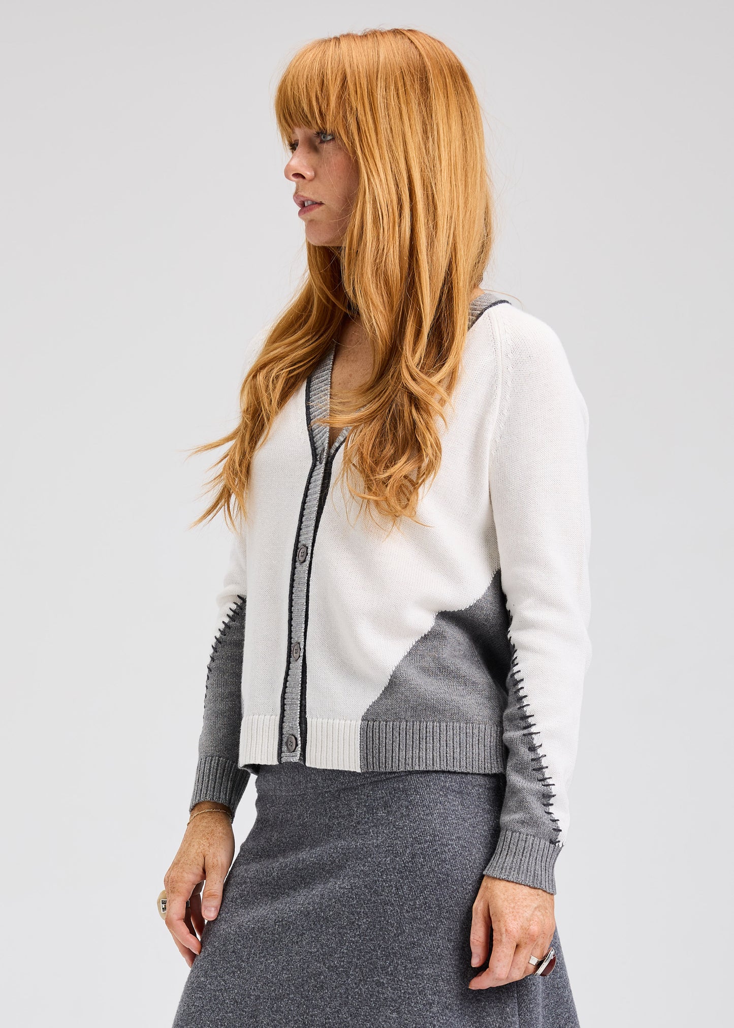 Zaket & Plover | Panelled Cardigan