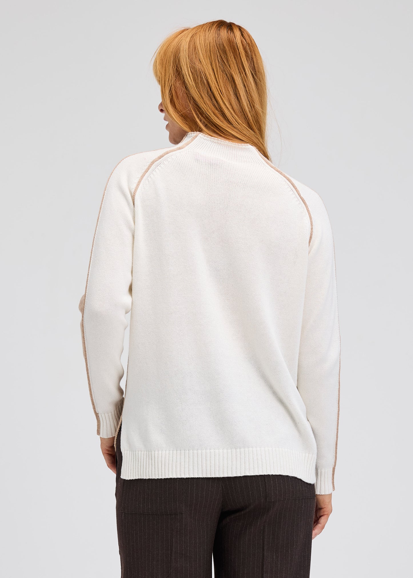 Zaket & Plover | Reversible Block Funnel sweater