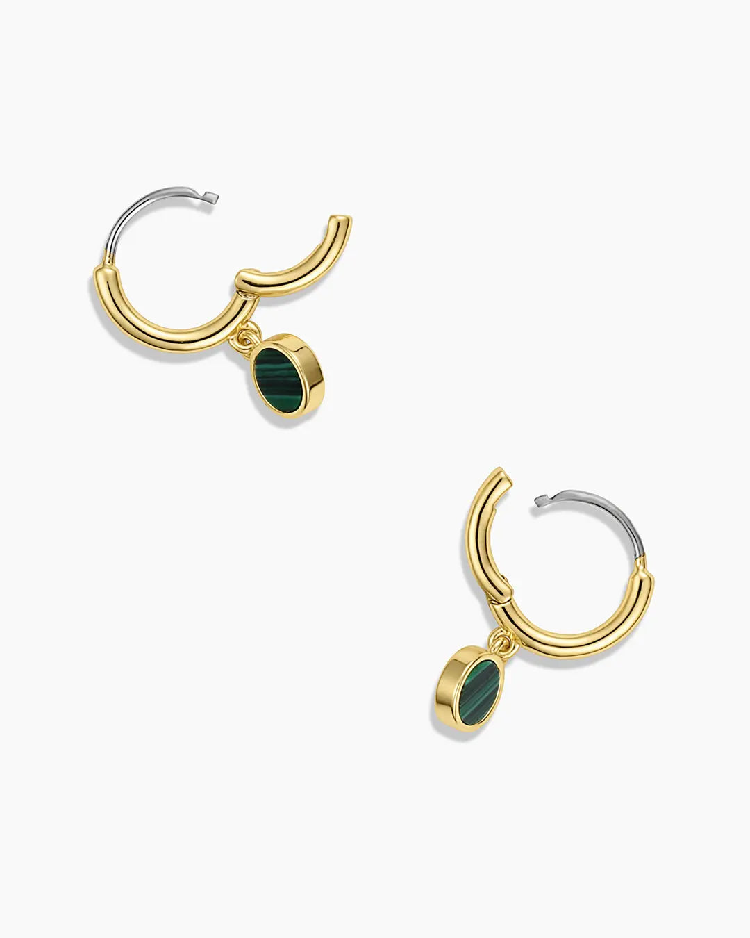 Gorjana | Rose Marble Coin Huggies