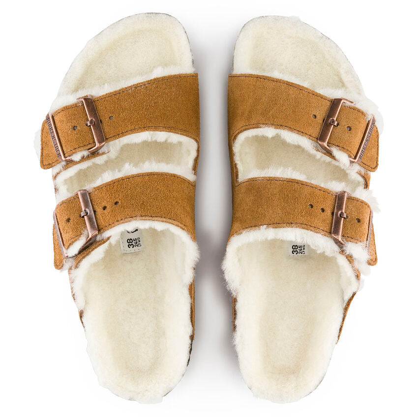 Birkenstock |  Arizona Shearling Suede Leather