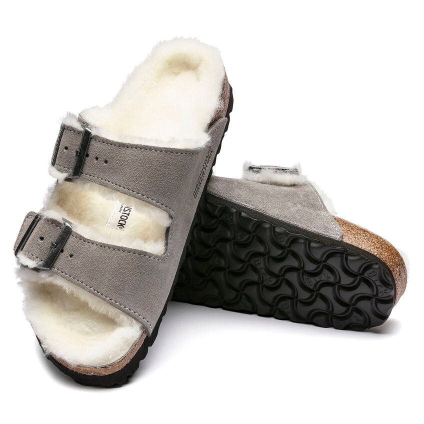 Birkenstock |  Arizona Shearling Suede Leather