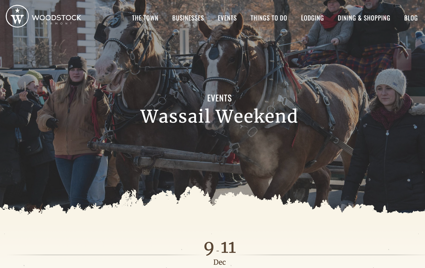 Wassail Weekend Dec 9-11 in Woodstock