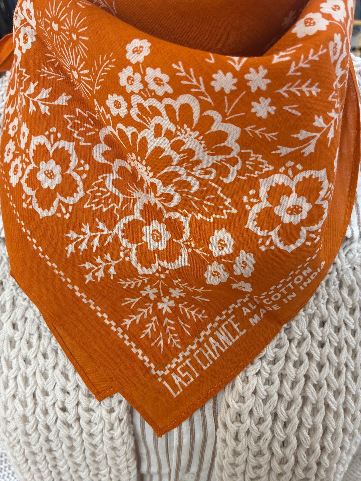 
                  
                    Last Chance Textiles | Cotton Field Bandana | Terra
                  
                