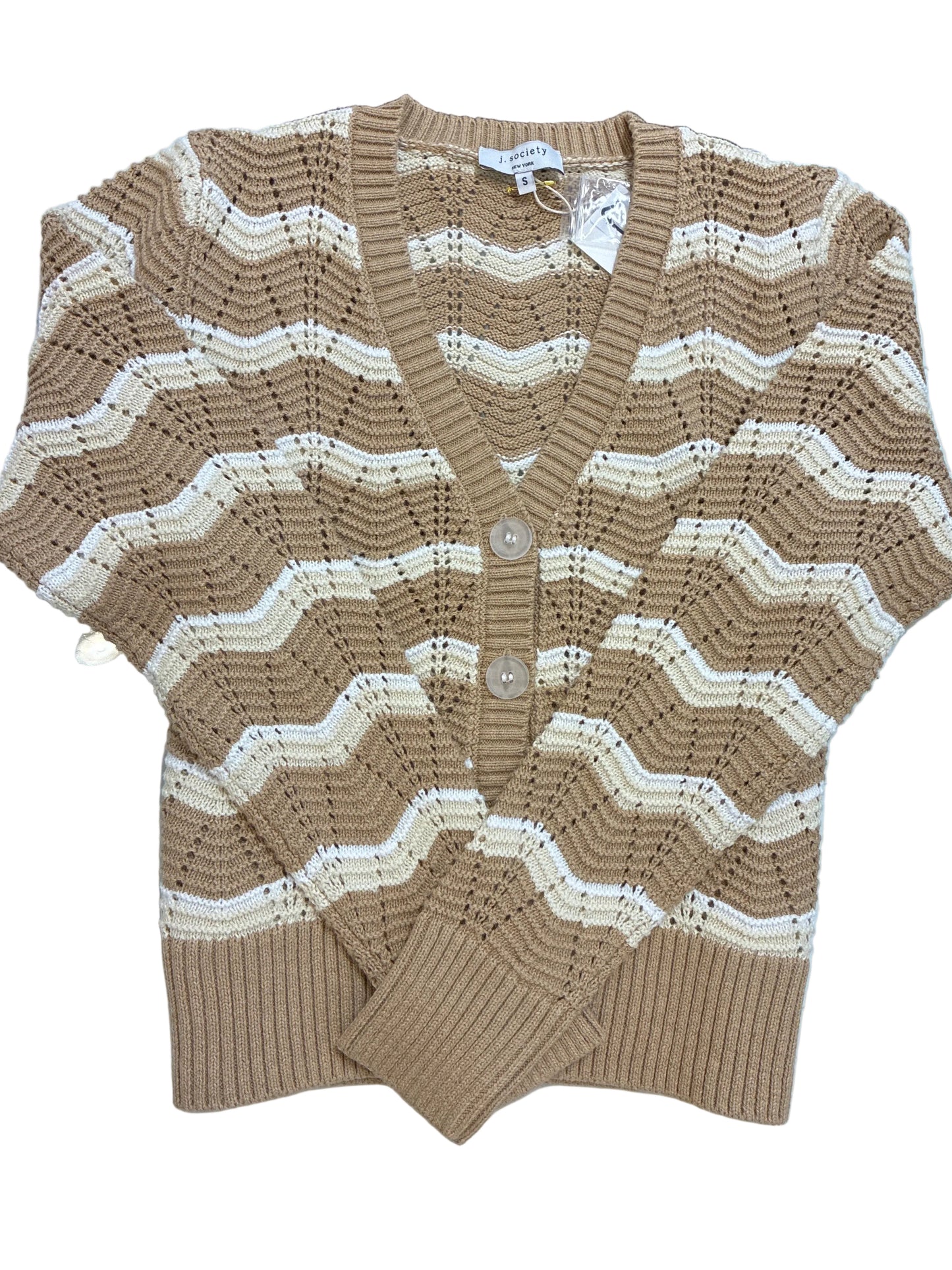 
                  
                    J.Society | Long Sleeve 3 tone Cardigan Sweater | 23166
                  
                