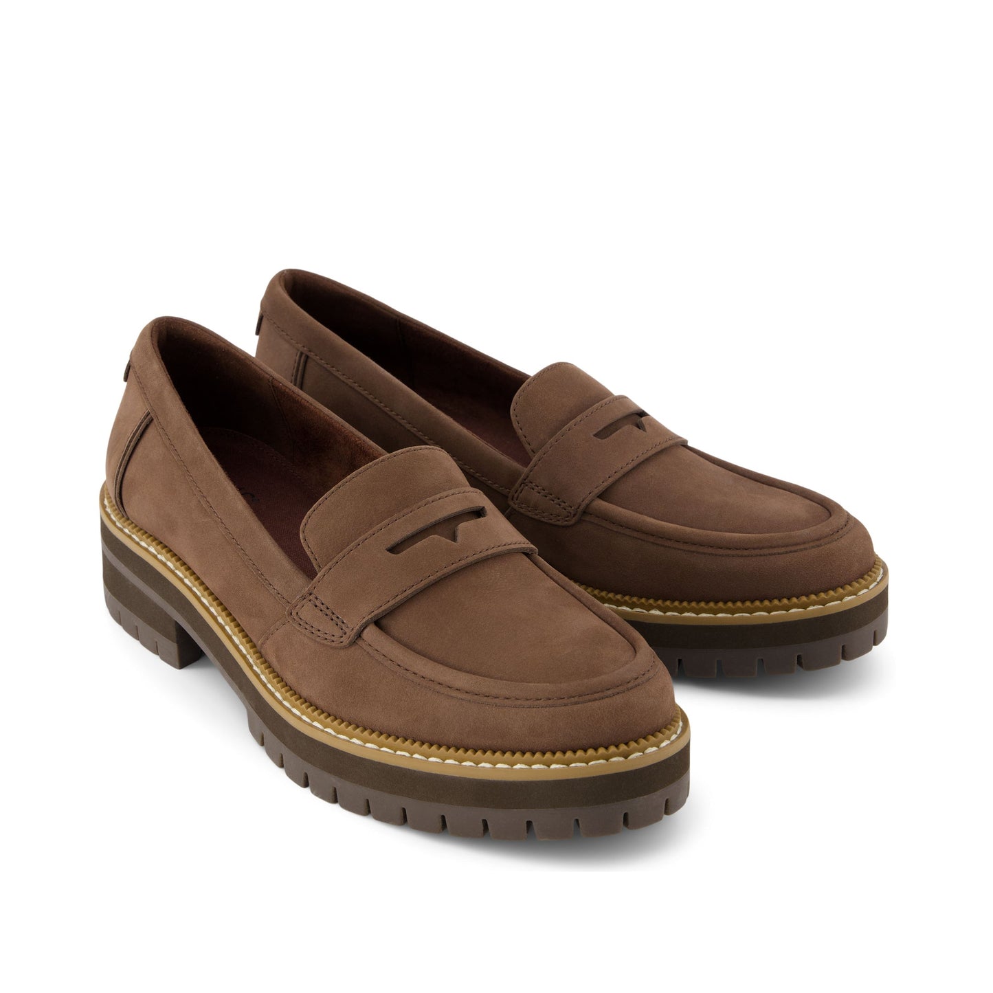 
                  
                    TOMS | Cara Leather Loafer | Dark Brown
                  
                