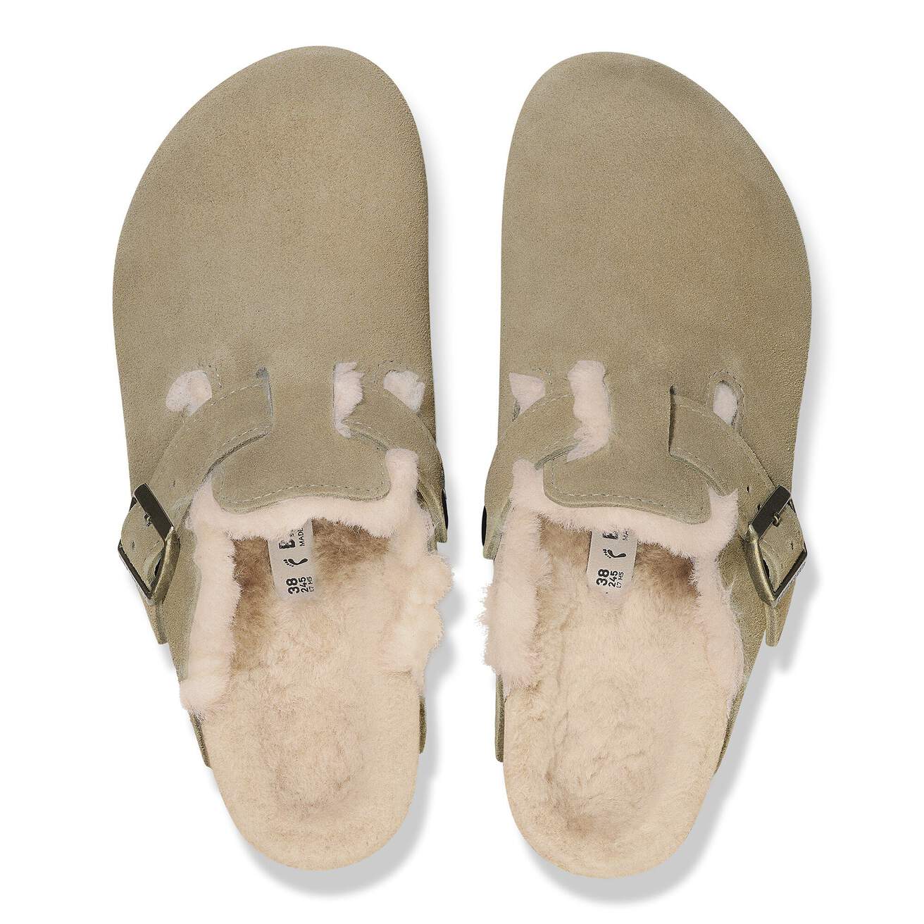 
                  
                    Birkenstock | Boston Shearling| Taupe Suede | N
                  
                