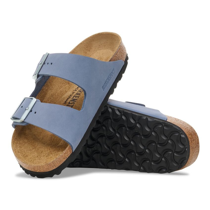 Birkenstock | Arizona Nubuck Leather | Stone Blue | Narrow