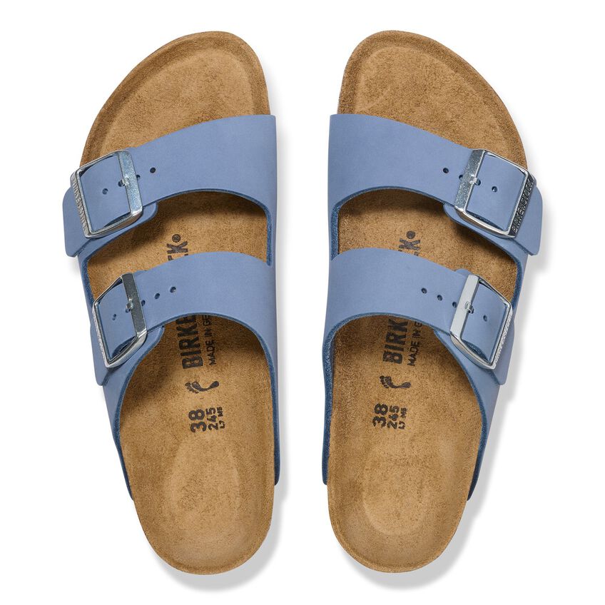 
                  
                    Birkenstock | Arizona Nubuck Leather | Stone Blue | Narrow
                  
                