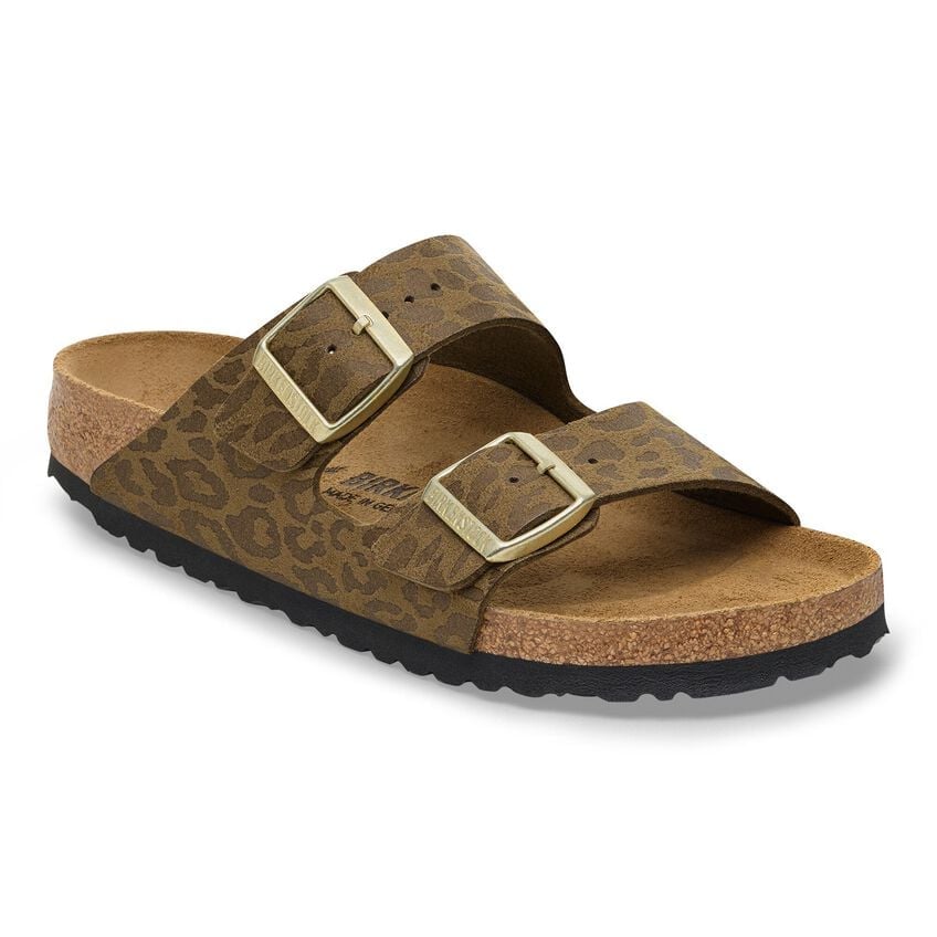 
                  
                    Birkenstock | Arizona | Synthetic Leopard | Khaki
                  
                