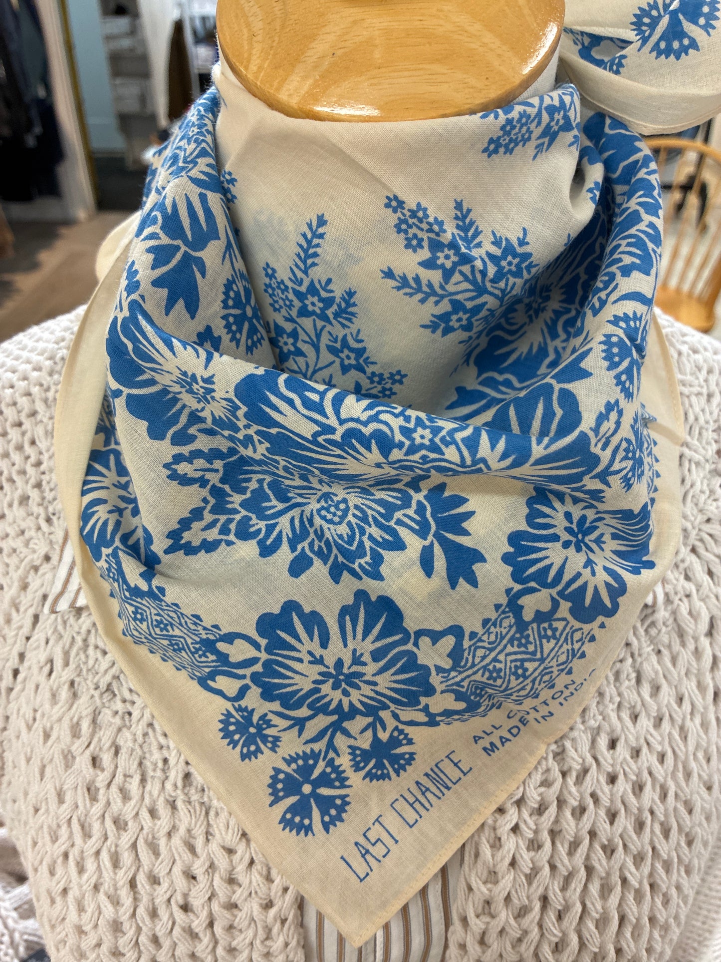 
                  
                    Last Chance Textiles | Cotton Blossom Bandana | Coastal
                  
                