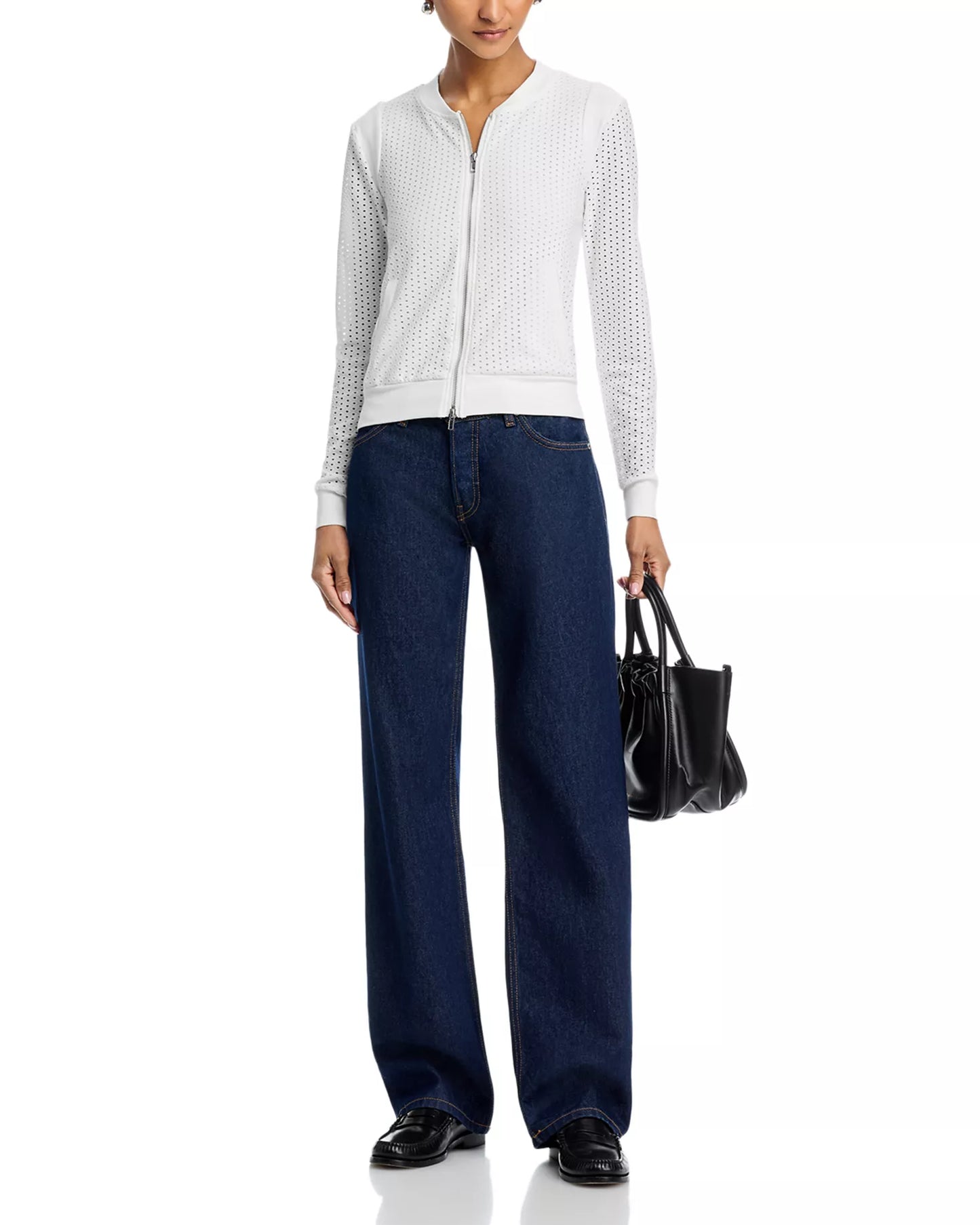 
                  
                    Six Fifty | Open Knit Zip Up | Cutout | White
                  
                