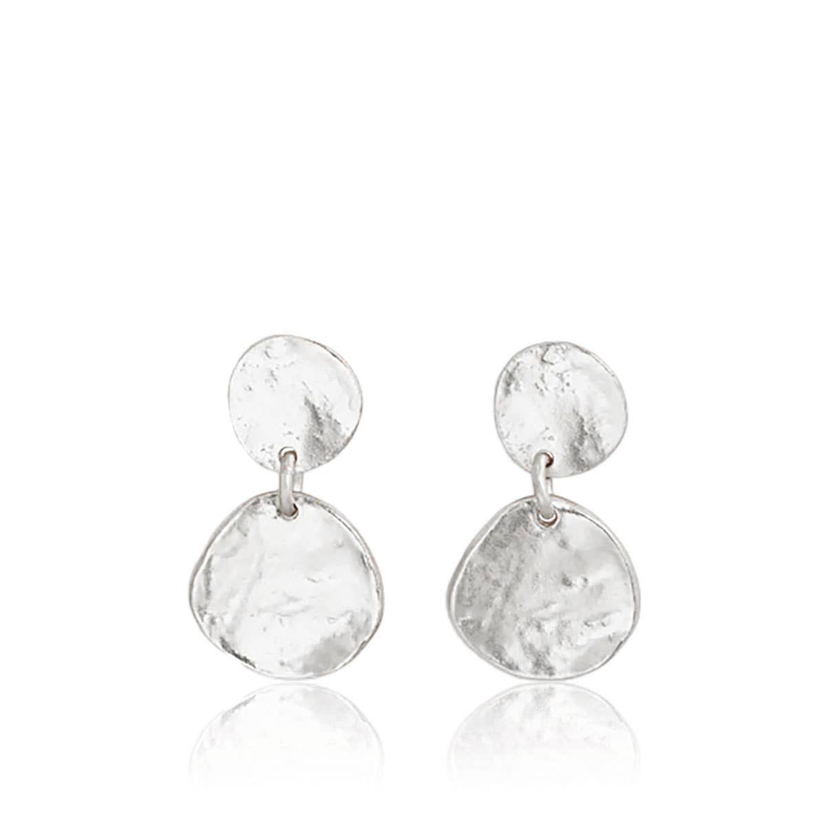 
                  
                    Gold Medallion Disc Dangle Earrings - 24K Gold Plated: Gold
                  
                