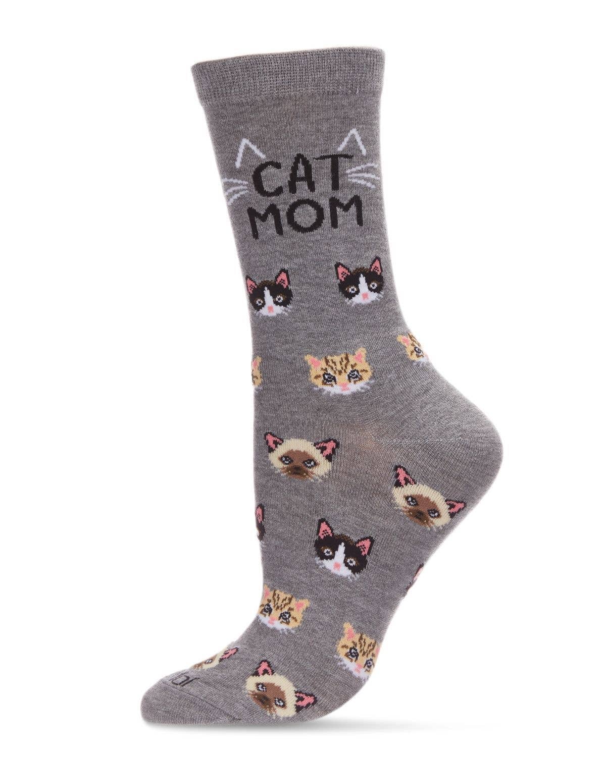
                  
                    Cat Mom Bamboo Crew: Denim Heather / 9-11
                  
                