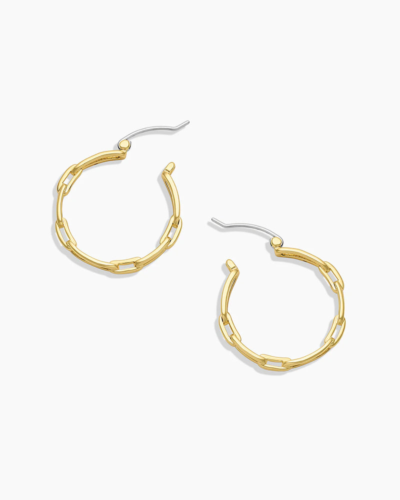 
                  
                    Gorjana | Parker Link Hoops
                  
                