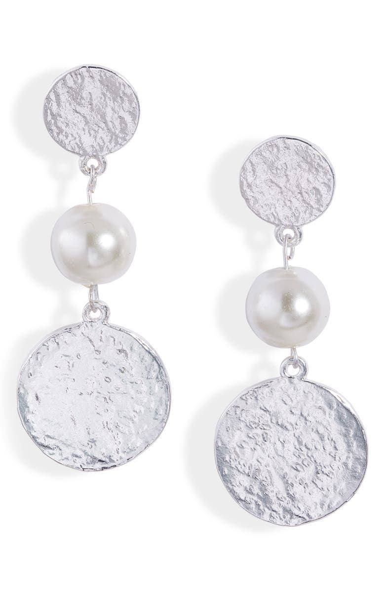 
                  
                    Timeless Coin & Pearl Earrings - 24K Gold Plated: Gold
                  
                