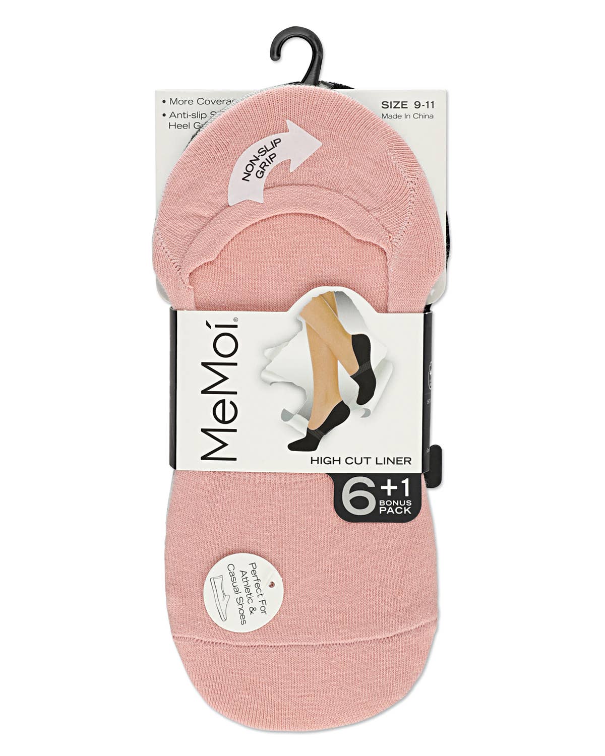 
                  
                    MeMoi No Show Sneaker Liner 7 Pack: Gray-White-Black / OS
                  
                