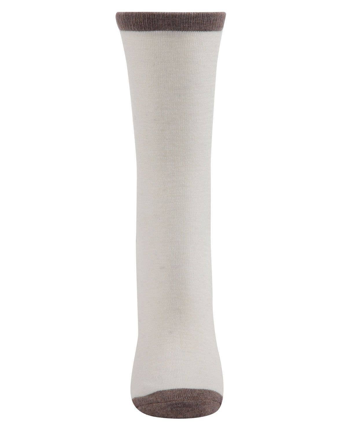 
                  
                    MeMoi Tipped Flatknit Cashmere Crew Socks: Black / 9-11
                  
                