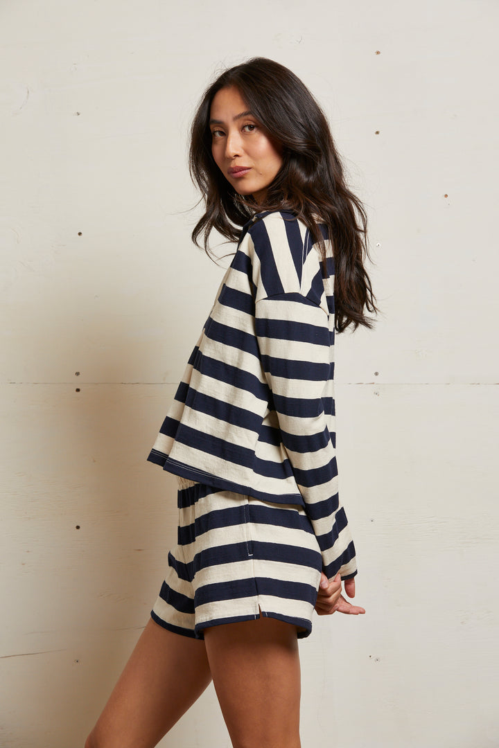 Perfectwhitetee| Alison Jersey Collared shirt