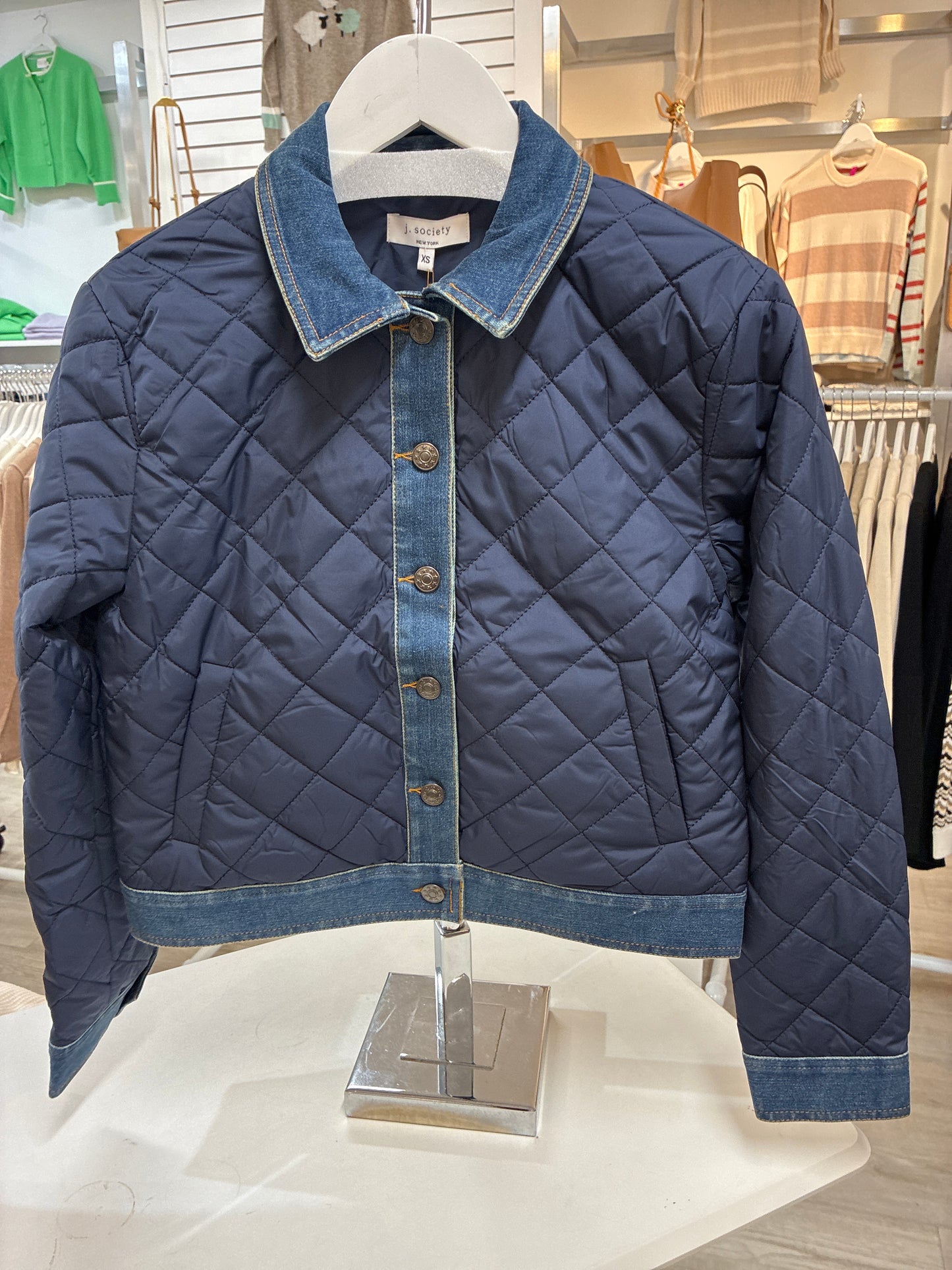 
                  
                    J.Society |Quilted  Denim Jacket| 80015
                  
                