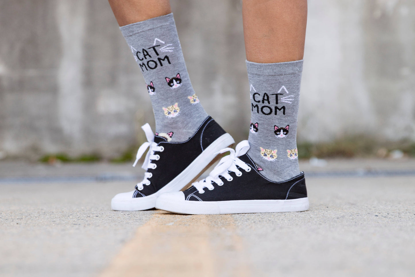 
                  
                    Cat Mom Bamboo Crew: Denim Heather / 9-11
                  
                