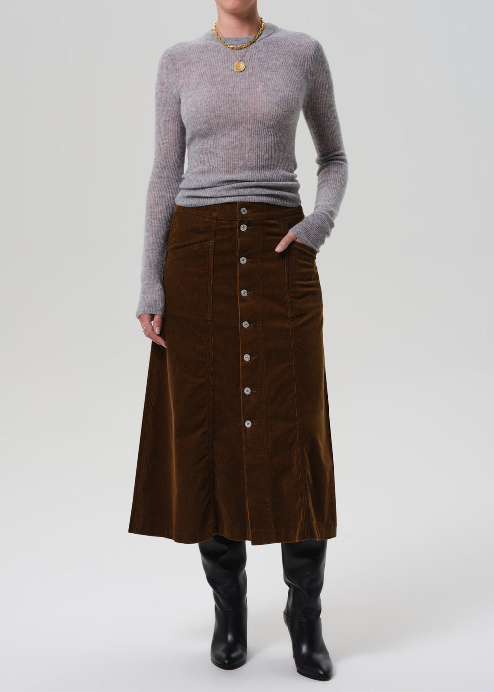 Citizens Of Humanity | Devin A-Line Skirt | Manuka