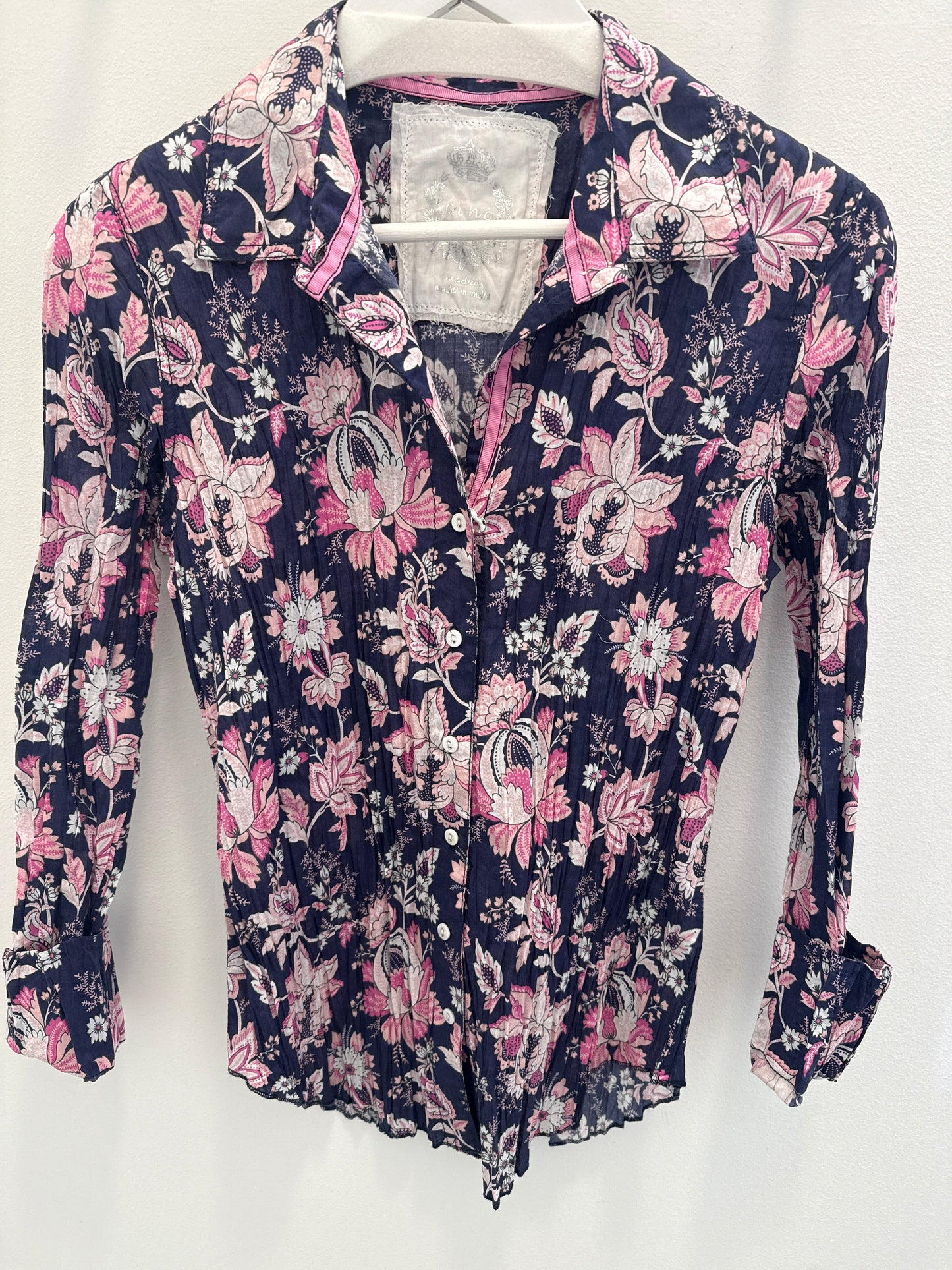 
                  
                    Cino | Indigo Garden Button Down Shirt | Pink
                  
                