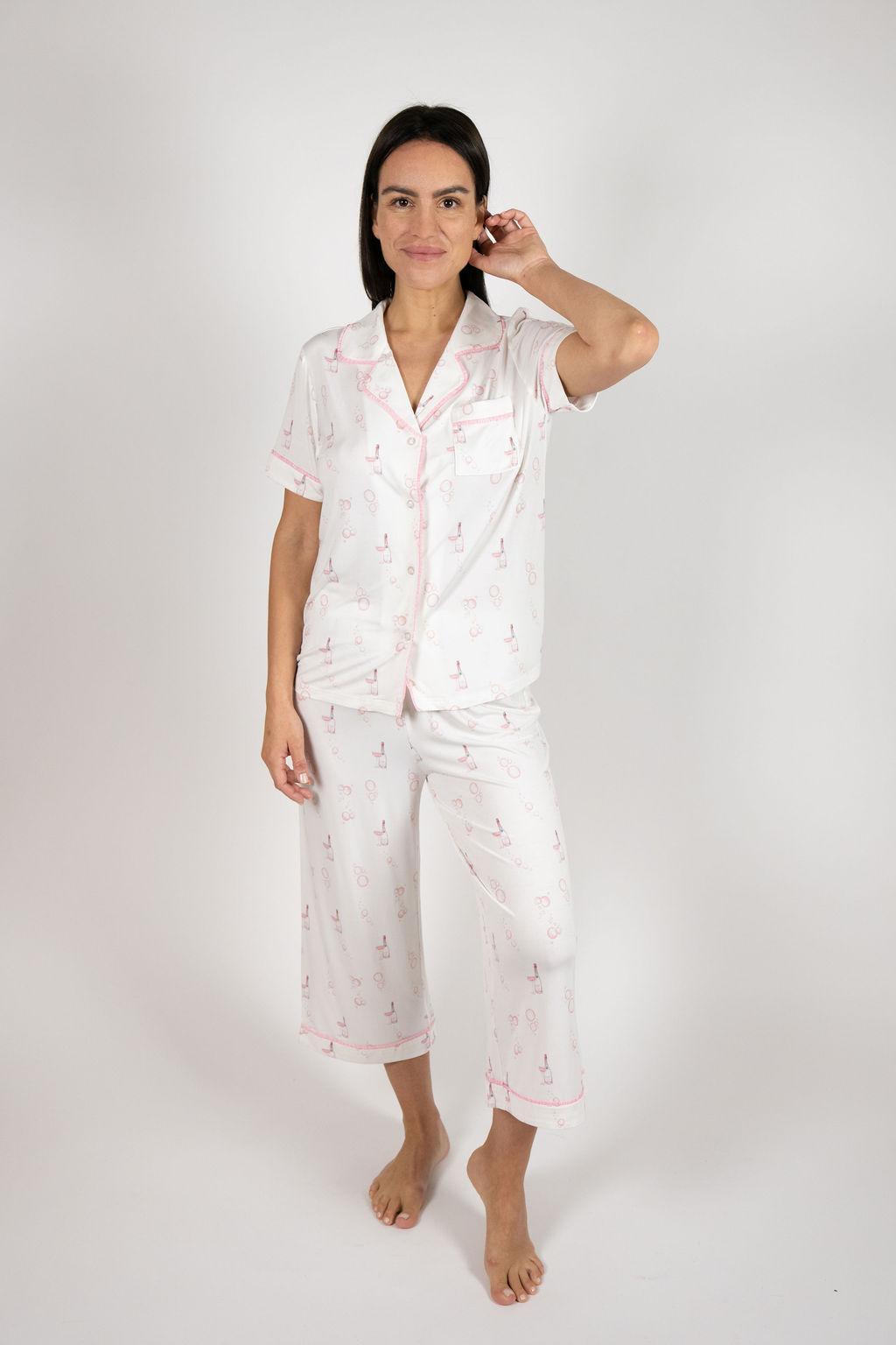 
                  
                    Aspen Dream | Cropped PJ Set | Rose Bubbles
                  
                
