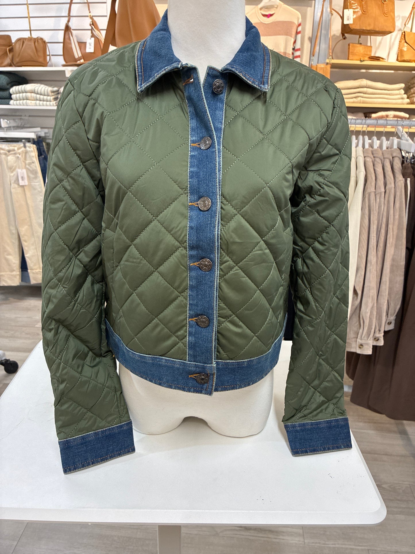 
                  
                    J.Society |Quilted  Denim Jacket| 80015
                  
                