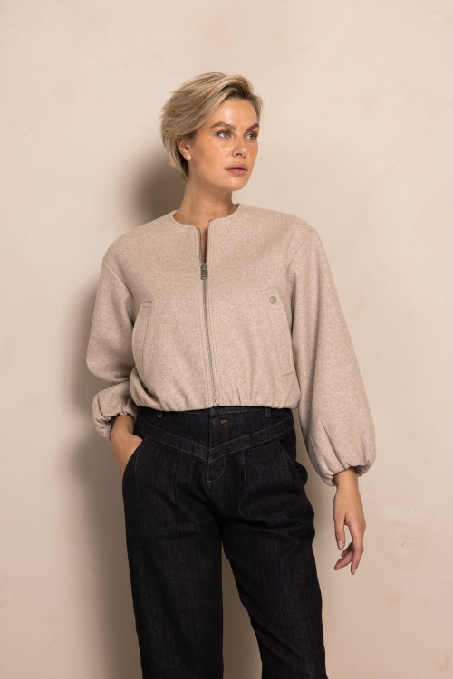 ZHRILL | ZHMANOA jacket | Cream