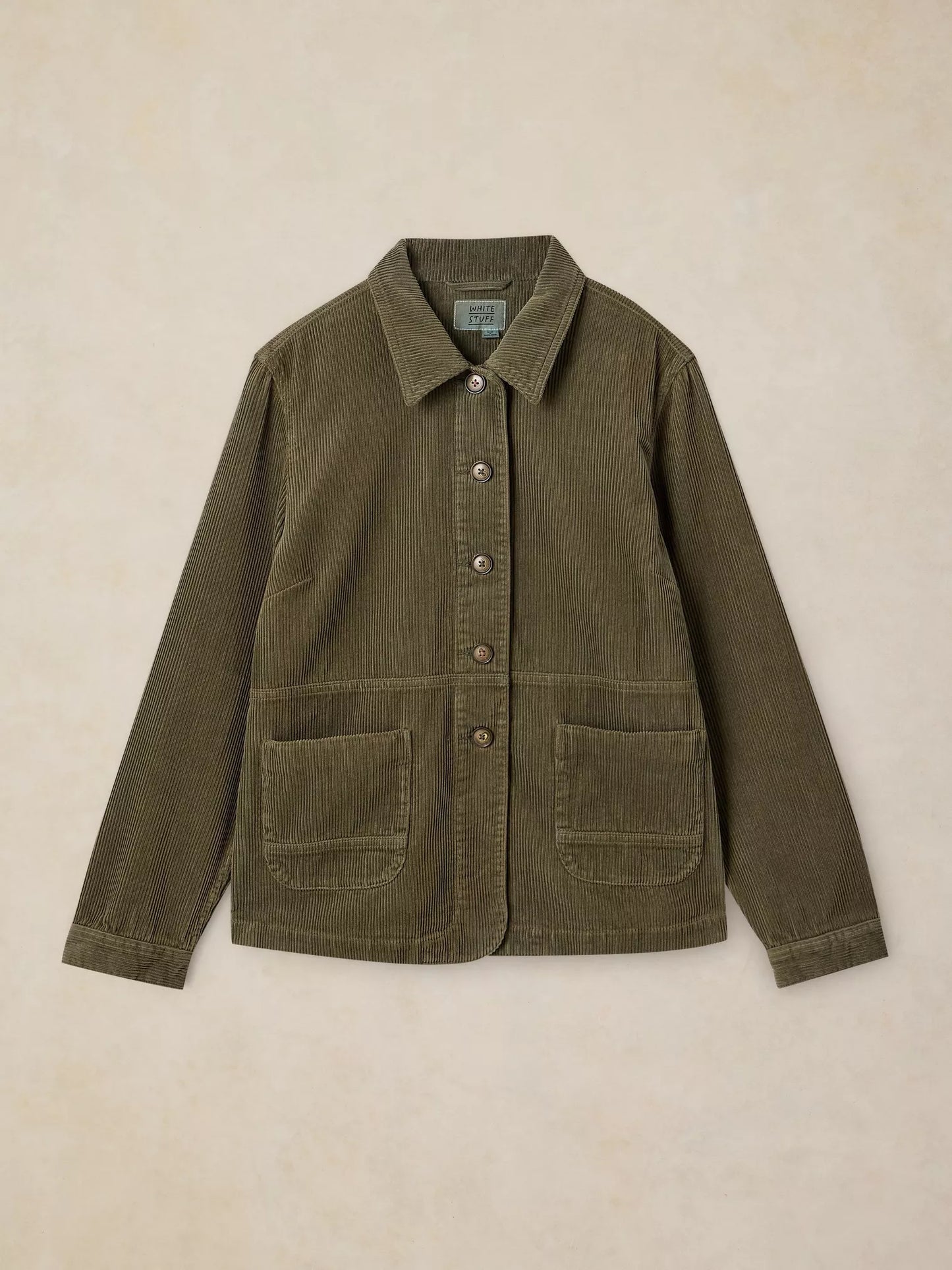 
                  
                    White Stuff | Carrie Cord Jacket | Khaki Green
                  
                
