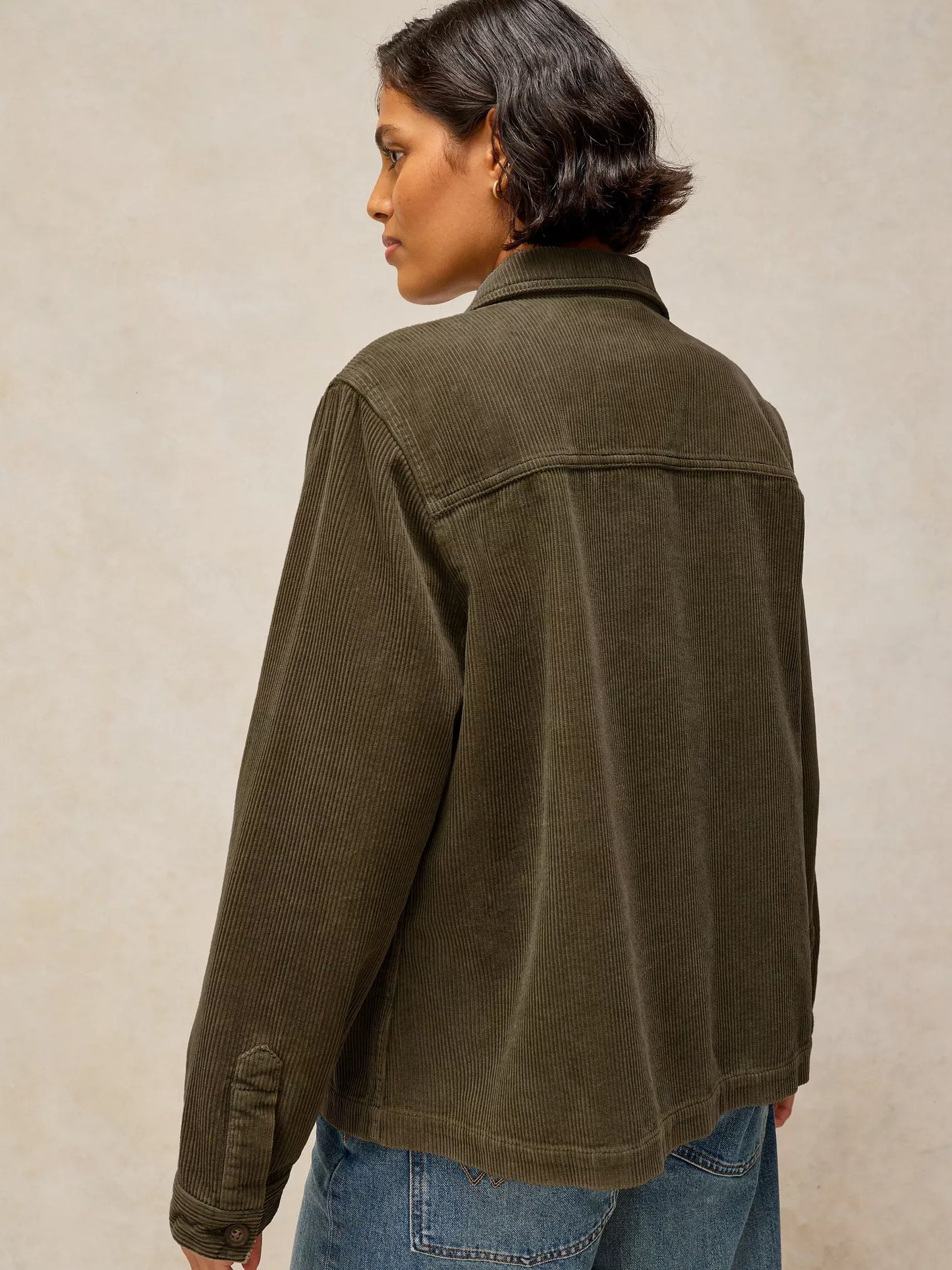 
                  
                    White Stuff | Carrie Cord Jacket | Khaki Green
                  
                