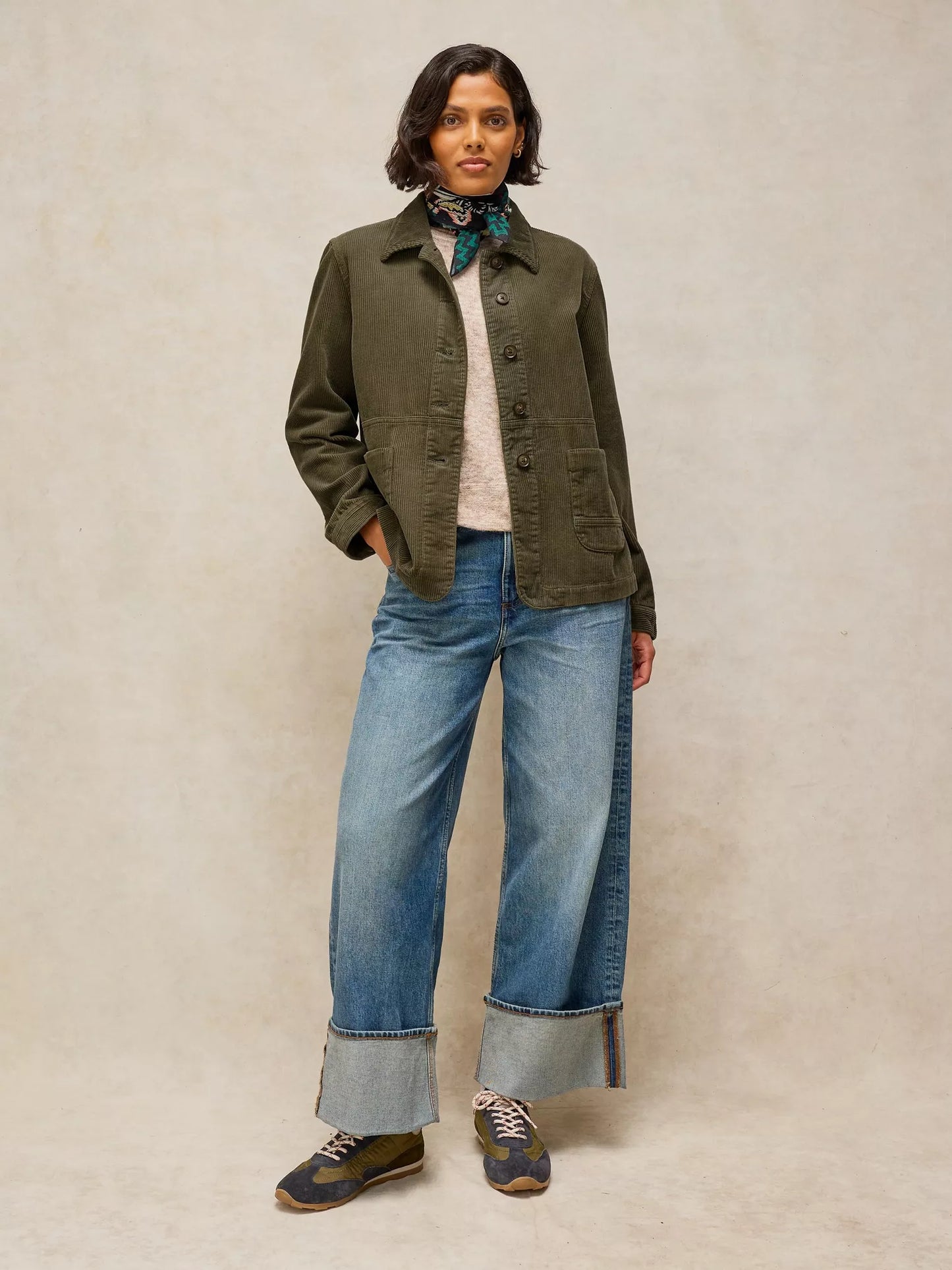 
                  
                    White Stuff | Carrie Cord Jacket | Khaki Green
                  
                