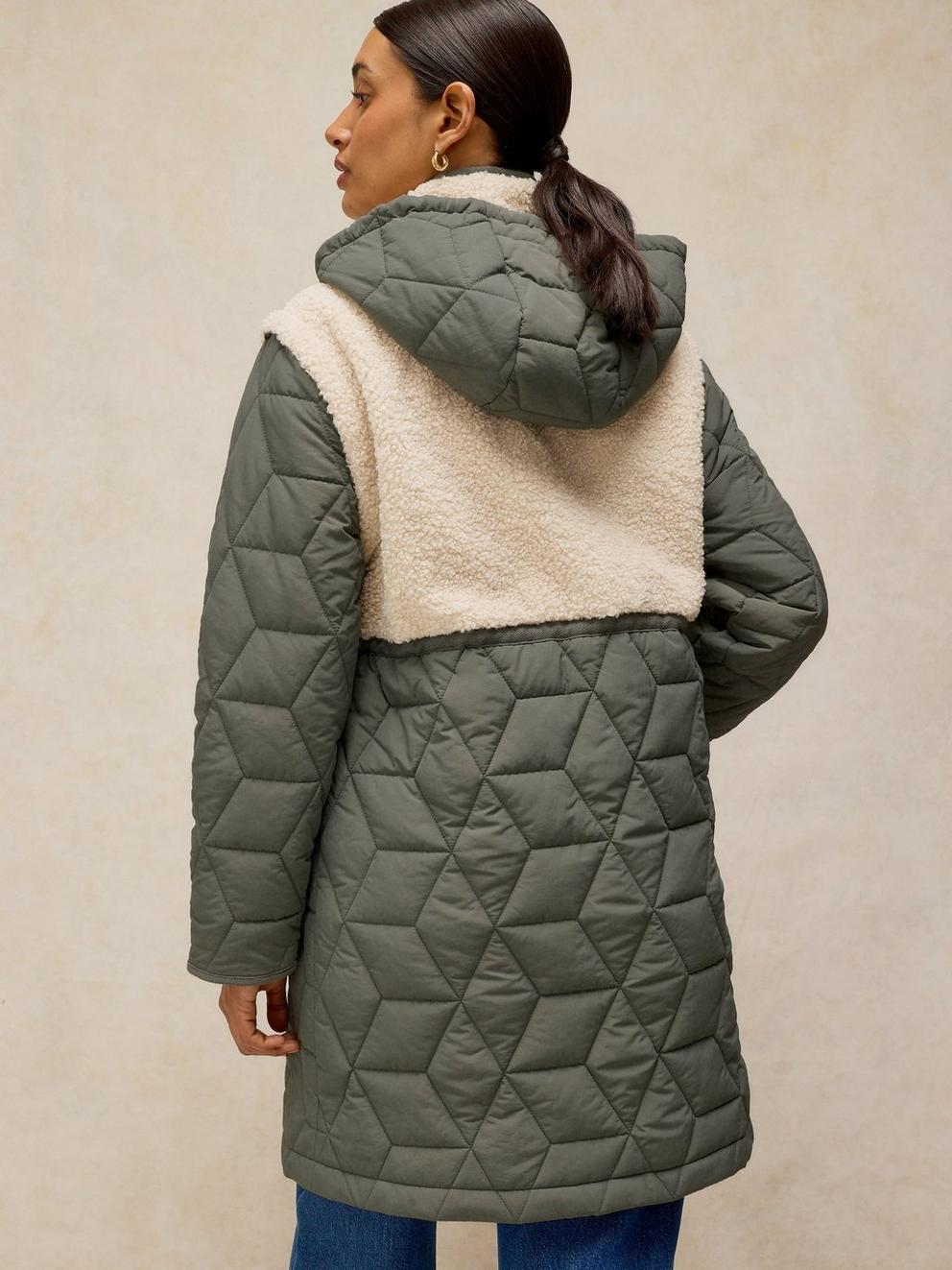 
                  
                    White Stuff | Alina Puffer | Khaki Green
                  
                