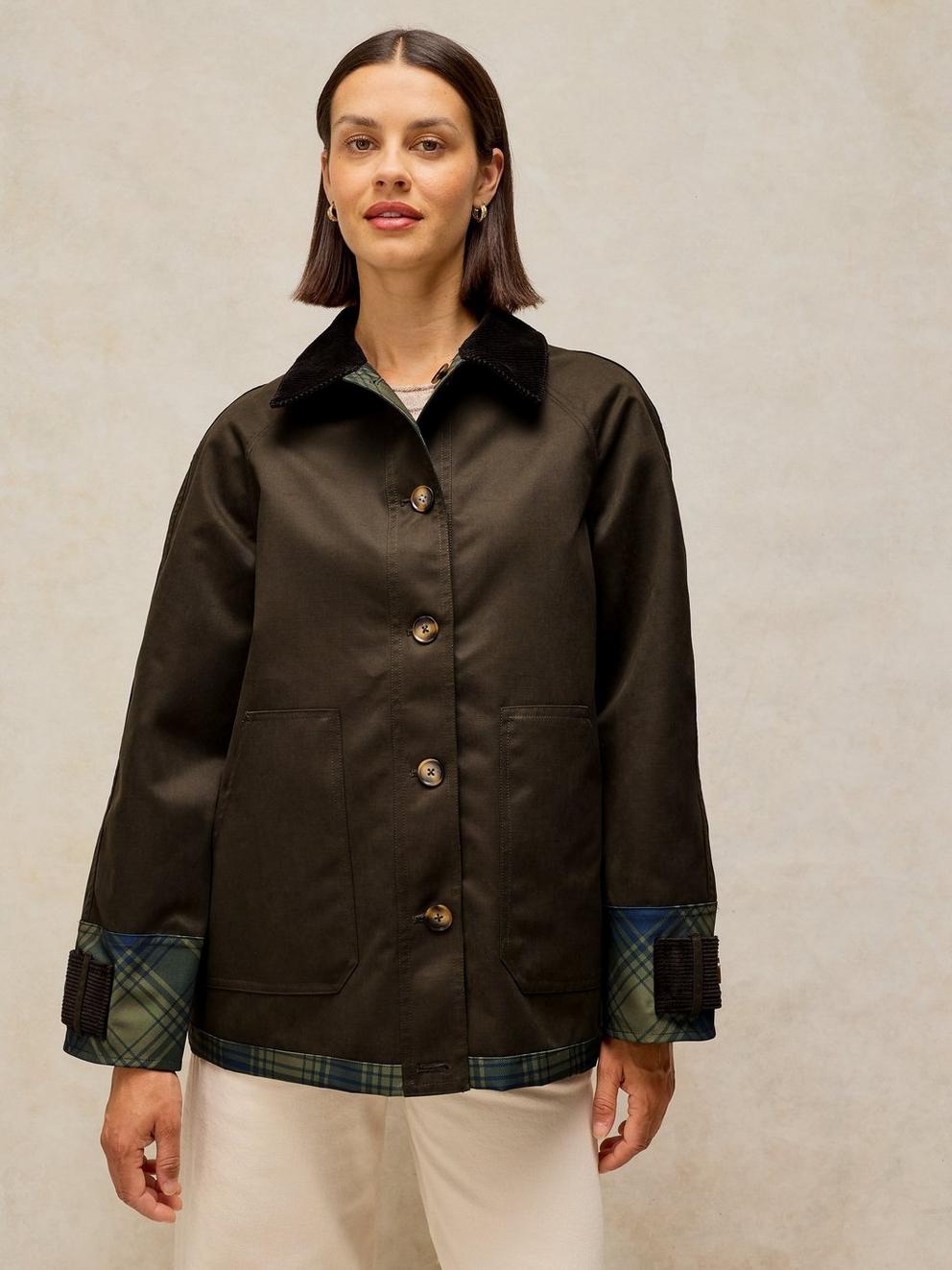 
                  
                    White Stuff | Jackson Reversible Jacket | Dark Green
                  
                