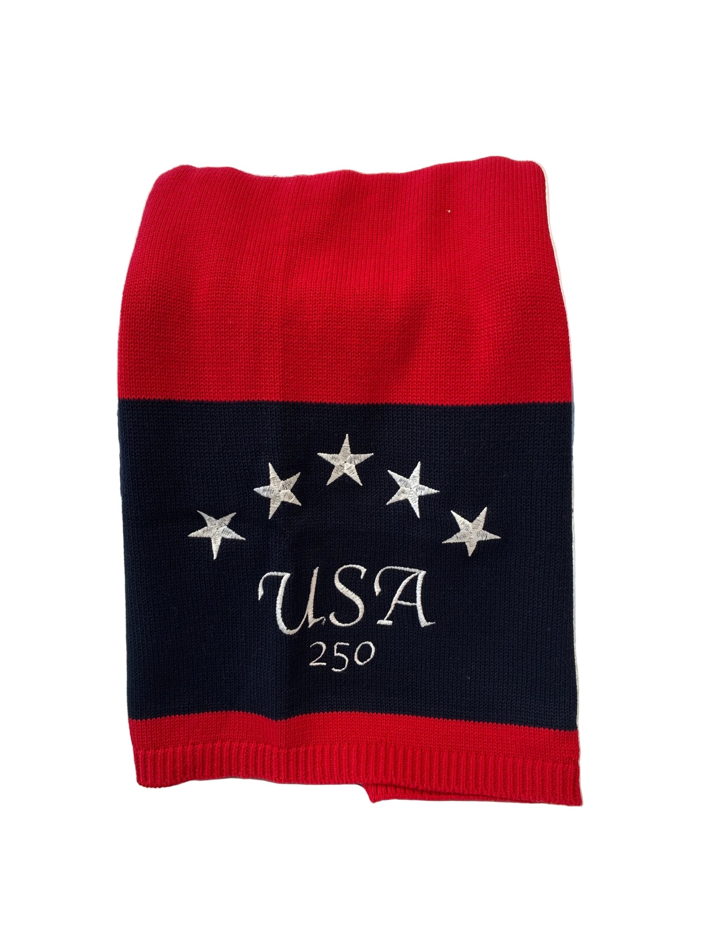 
                  
                    Brodie | USA 250 Stripe Scarf | Navy
                  
                