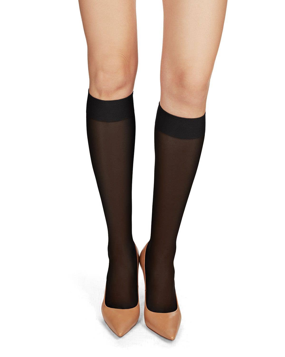 
                  
                    MeMoi Women's Completely Opaque Knee High Socks: Black / OS
                  
                