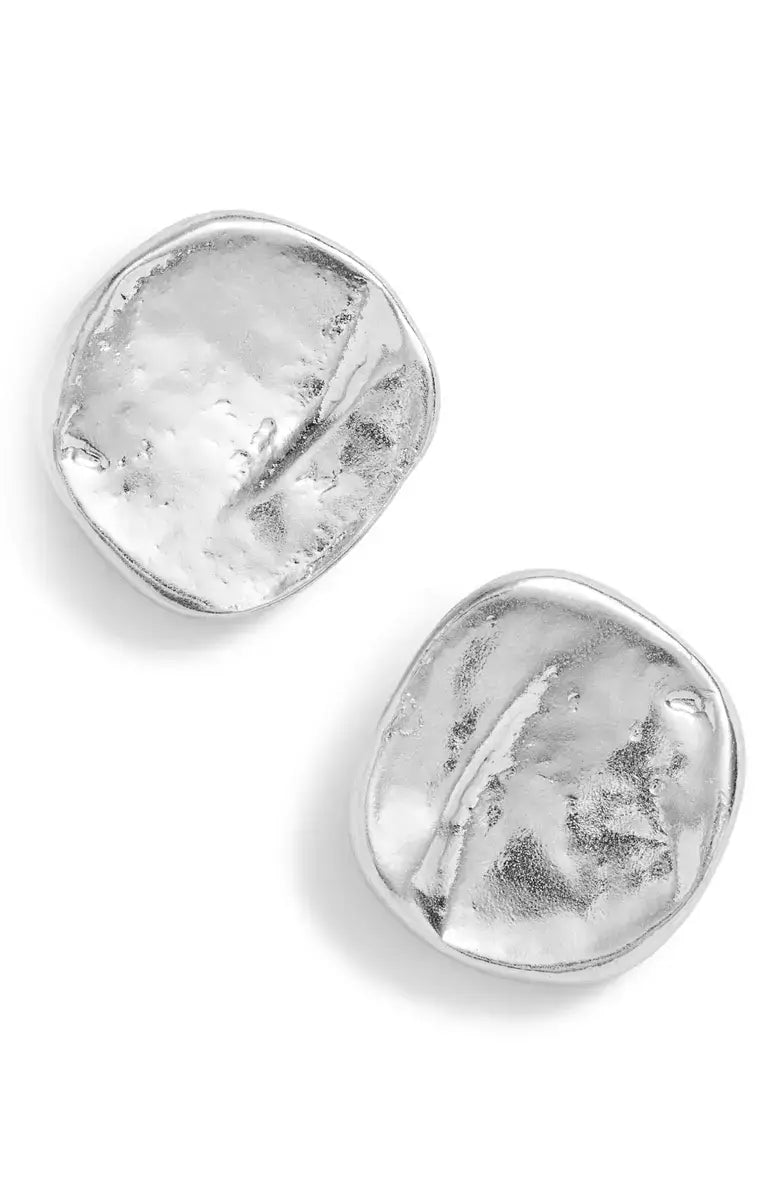 
                  
                    Minimalist Small Flat Stud Earrings - 24K Gold Plated: Gold
                  
                